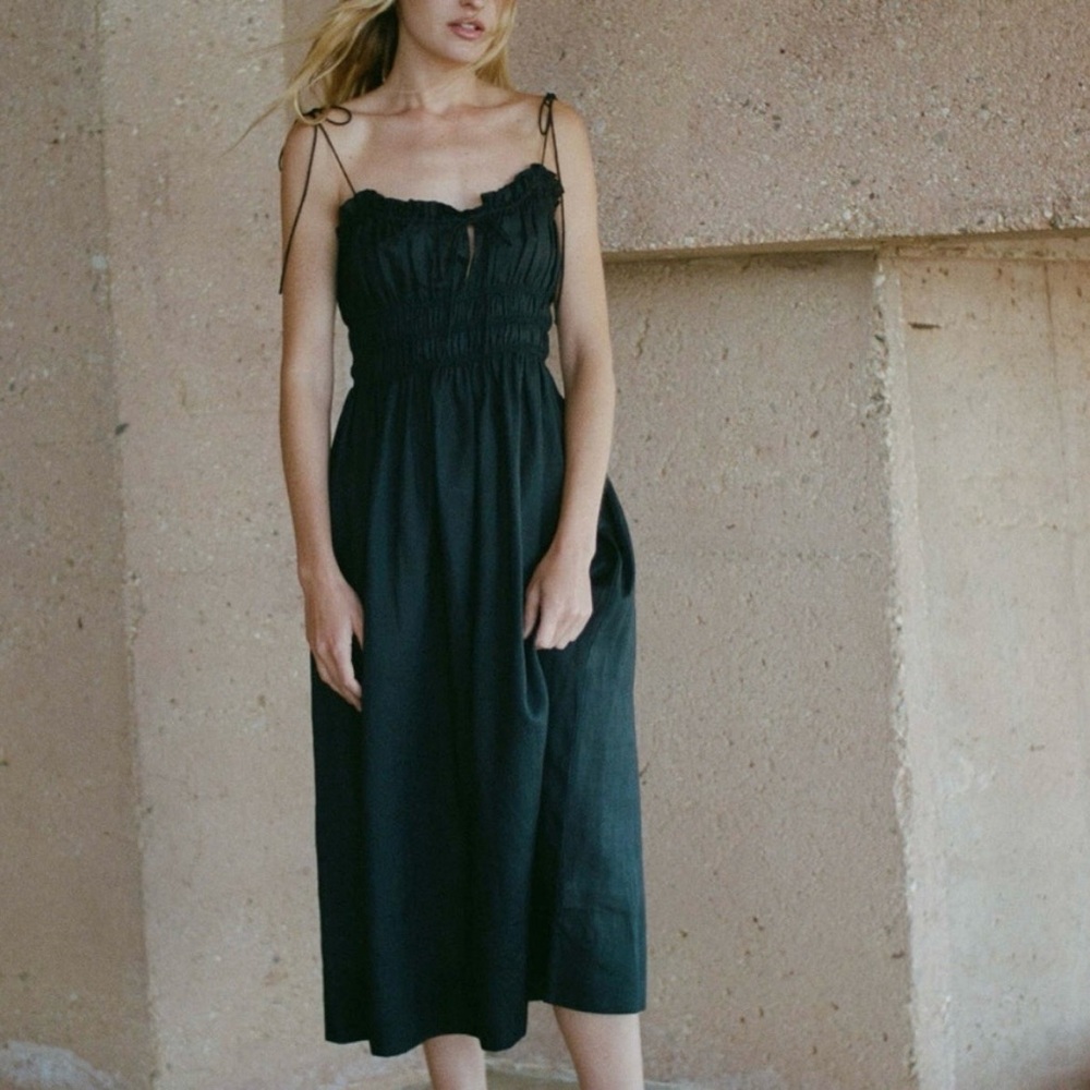 Doen Rhoda Dress Black